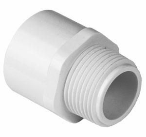 2XMALE ADAPTOR(MIP) SCHEDULE 40  PVC ADAPTER