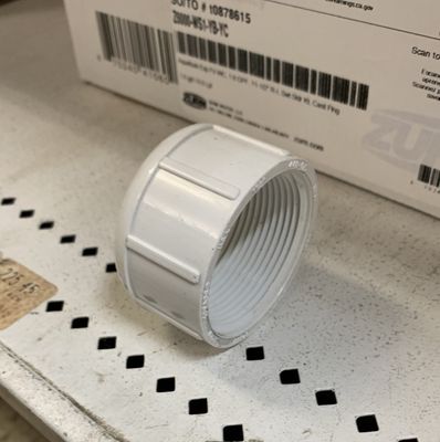 11/2 SLIP SCHEDULE 40  PVC CAP