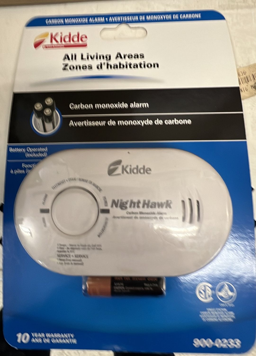 KID CARBON MONOXIDE BATTERY