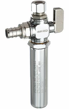 PEX CRIMP BALL VALVE 1/2" x 3/8" COMP HAM