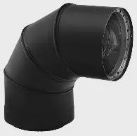 "DBL SMOKE PIPE 90 6"""