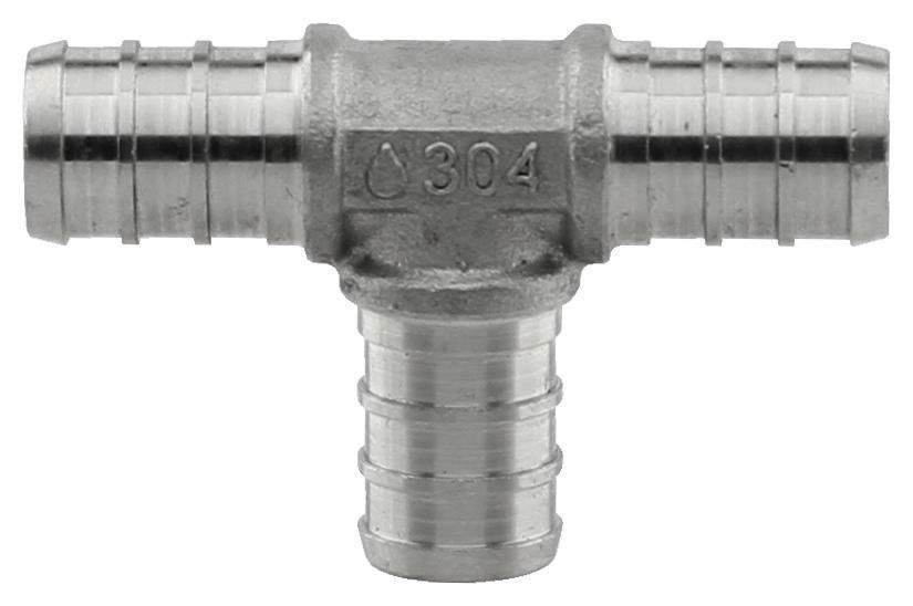 PEX CRIMP SS 3/4" TEE