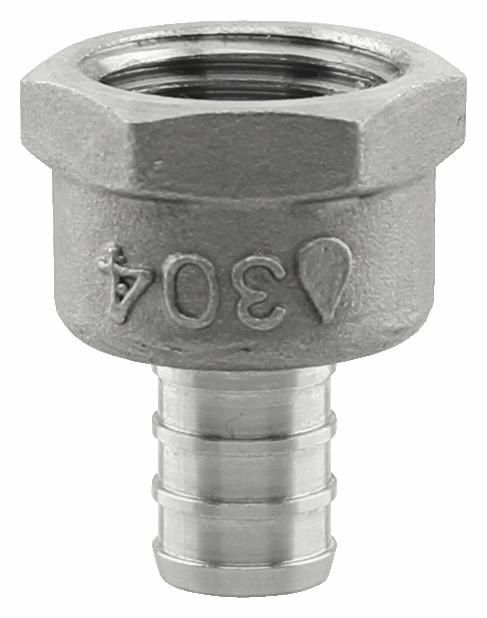1/2" Pex x FPT STAINLESS STEEL Adapter
