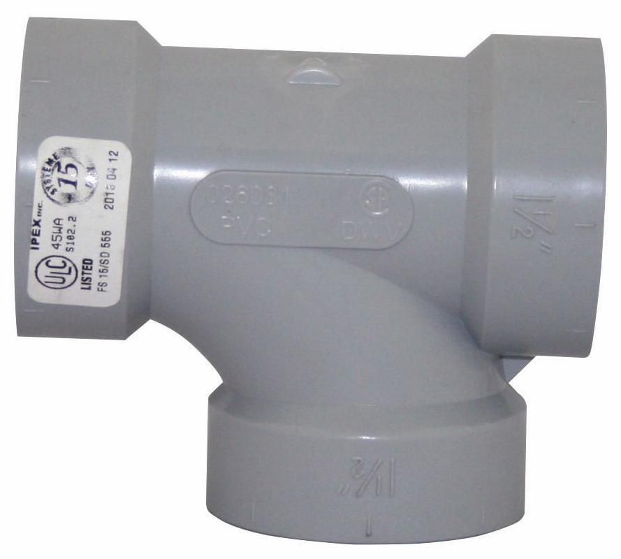 SYSTEM 15 1 1/2" TEE DWV PVC