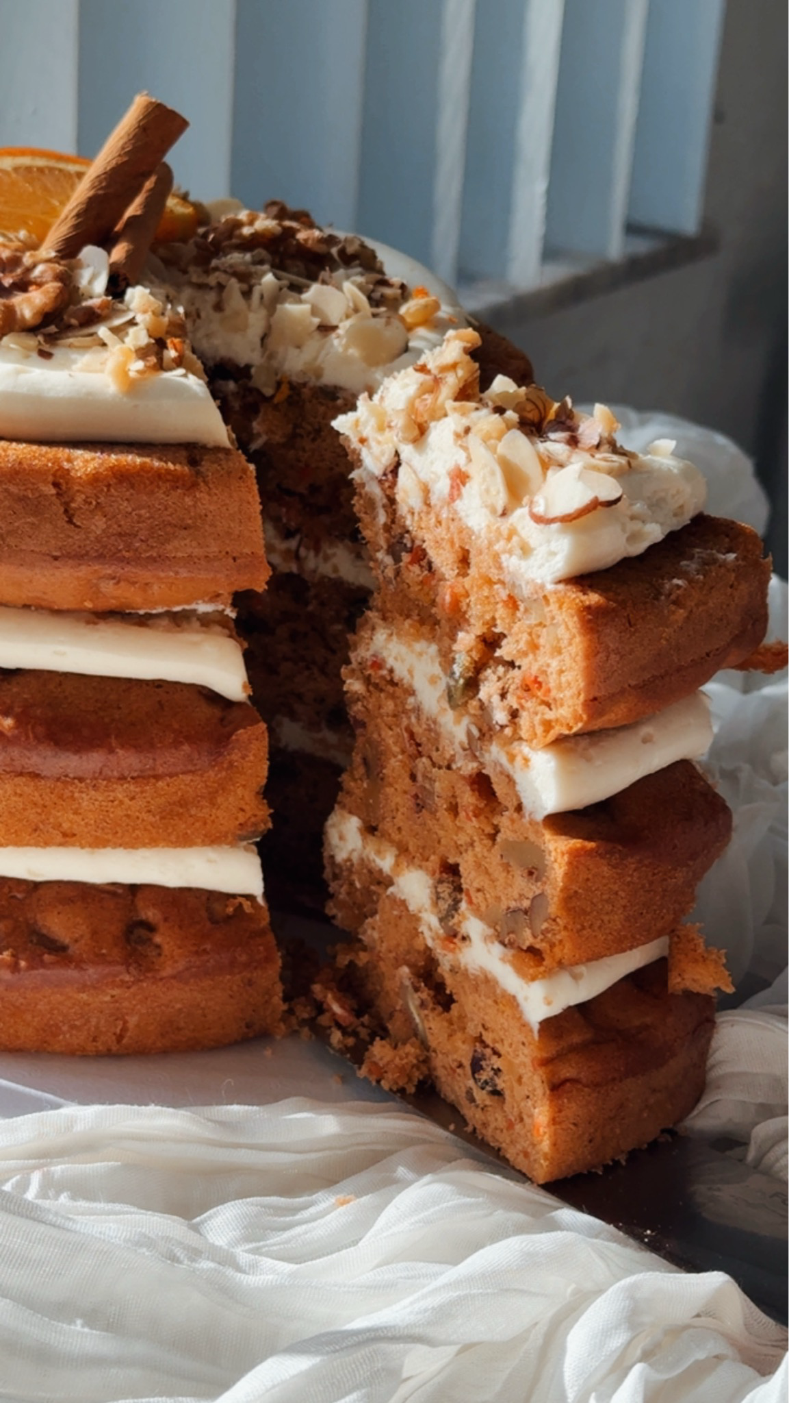 CARROT CAKE (con frutos secos)