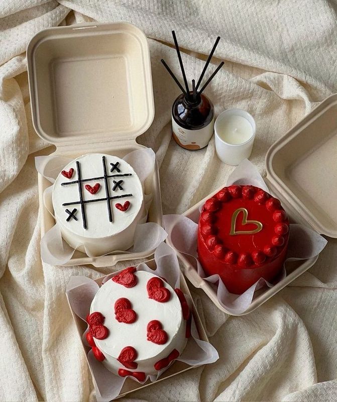 Bento cakes personales / valentines day