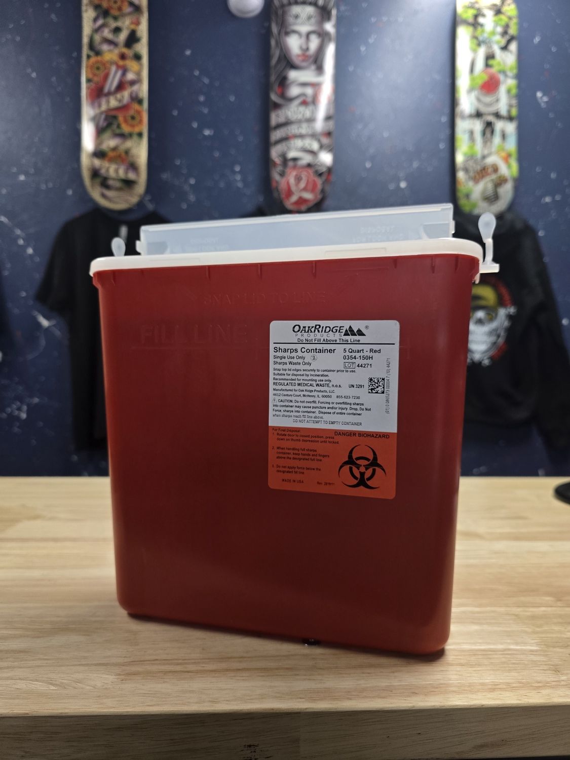 SHARPS CONTAINER, QT-SIZE: 5-QT