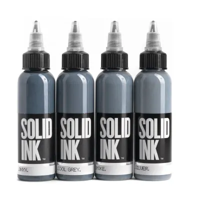 SOILD OPAQUE GREY SET