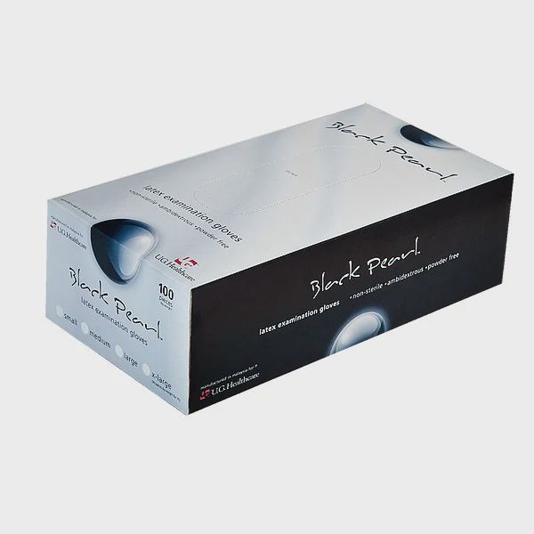 BLACK PEARL LATEX GLOVE, Size: XS
