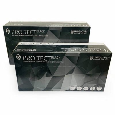 PRO-TECT BLACK NITRILE GLOVES