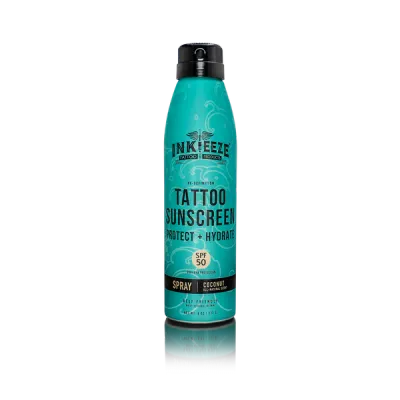 INK EZZE HI-DEFINITION TATTOO SUNSCREEN SPRAY - SPF50 6oz