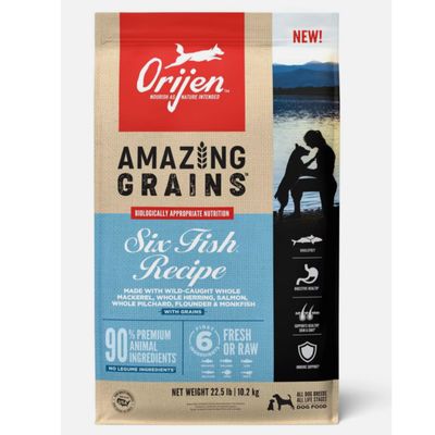 Orijen Dog Amazing Grains Six Fish