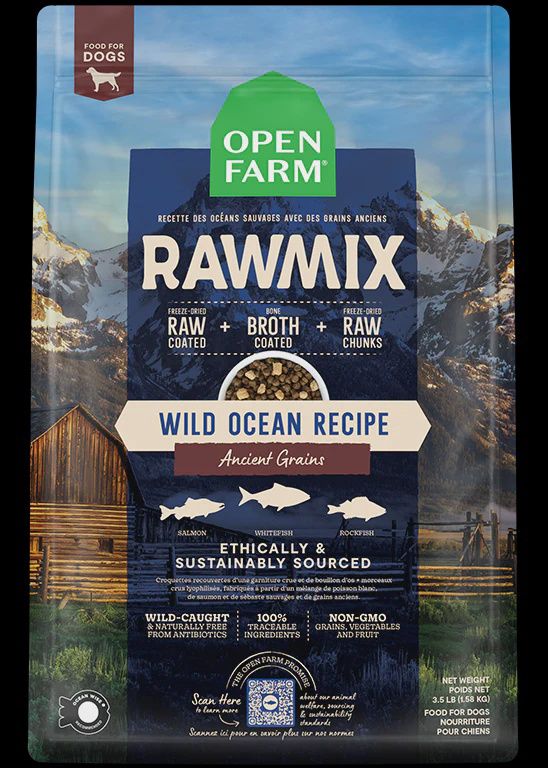 Open Farm Dog Rawmix Ancient Grains Wild Ocean