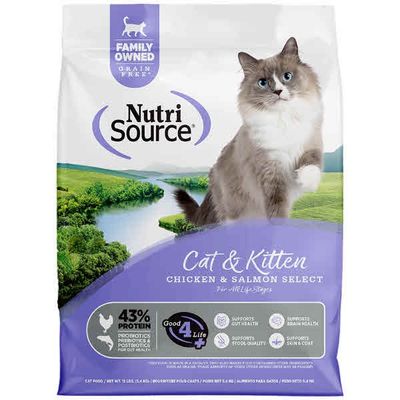 Nutri Source Cat &amp; Kitten Select Grain Free Chicken &amp; Salmon