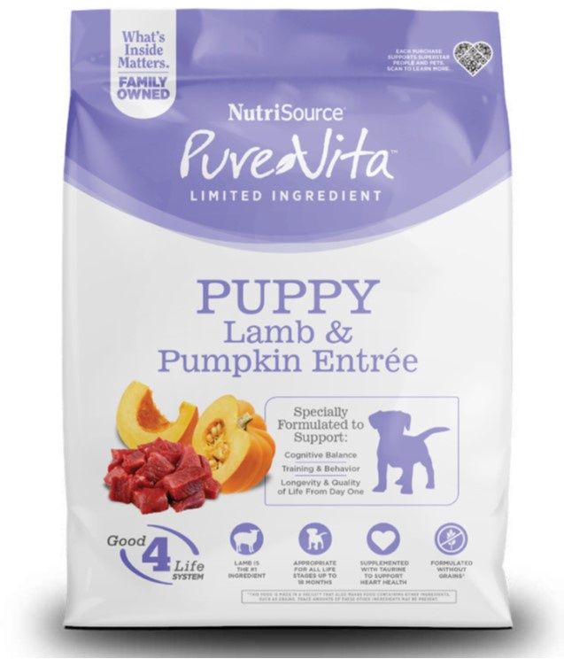 PureVita Puppy Lamb &amp; Pumpkin, Size: 4LB