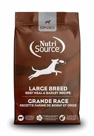 Nutri Source Choice ALS Large Breed Beef Dry Dog Food