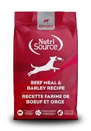 Nutri Source Choice Adult Beef Meal &amp; Barley Dry Dog Food