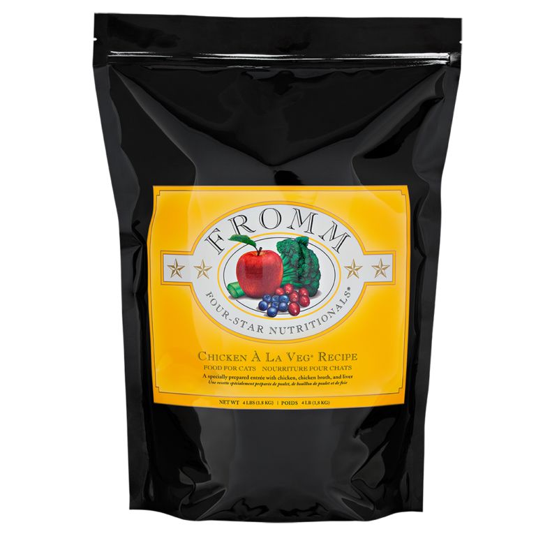 Fromm Cat Four Star Chicken A La Veg, Size: 4LB