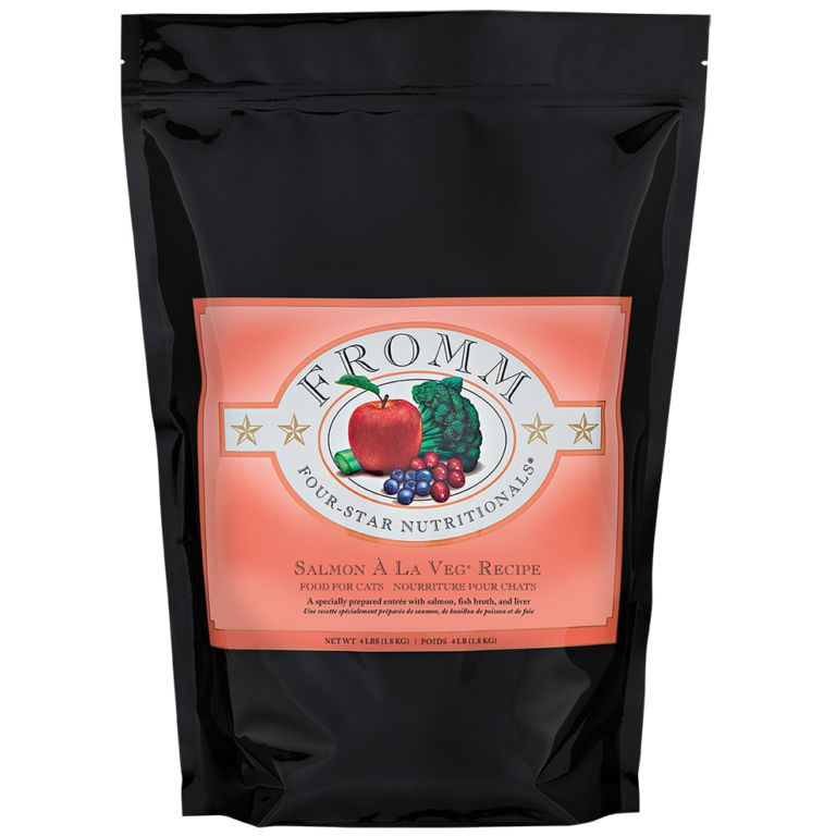 Fromm Cat Four Star Salmon A La Veg, Size: 4LB