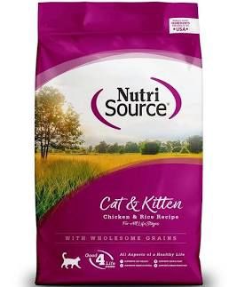 Nutri Source Cat &amp; Kitten Chicken &amp; Rice, Size: 4LB
