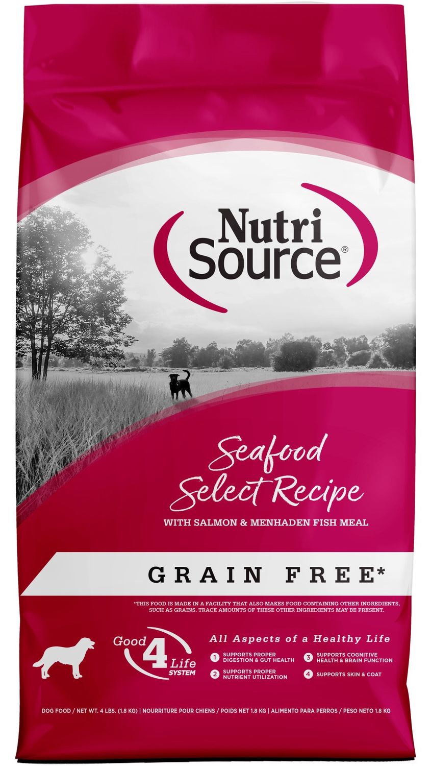 Nutri Source Dog Grain Free Seafood Select, Size: 26LB