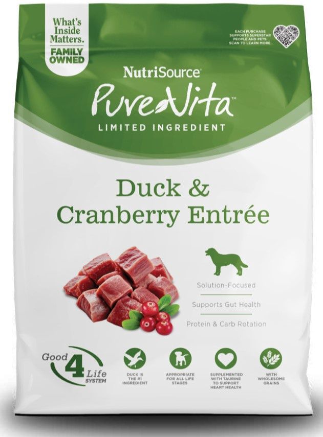PureVita Dog Duck &amp; Cranberry, Size: 4LB