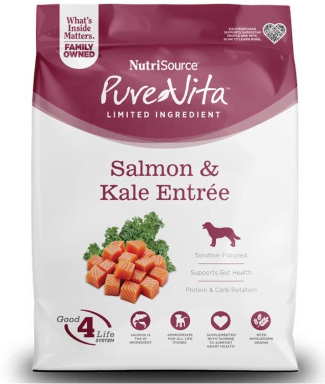 PureVita Dog Salmon &amp; Kale, Size: 4LB