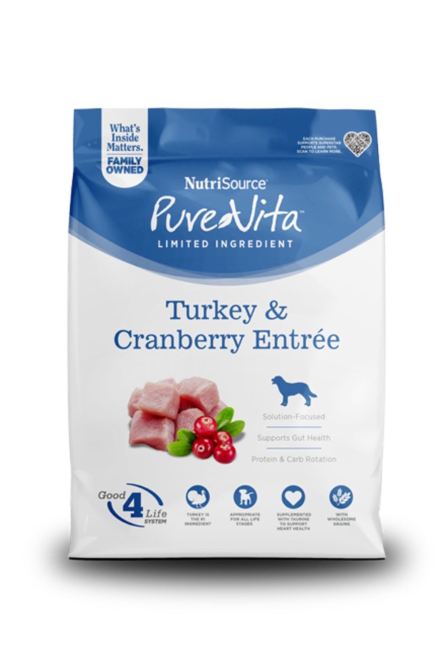 PureVita Dog Turkey &amp; Cranberry, Size: 4LB