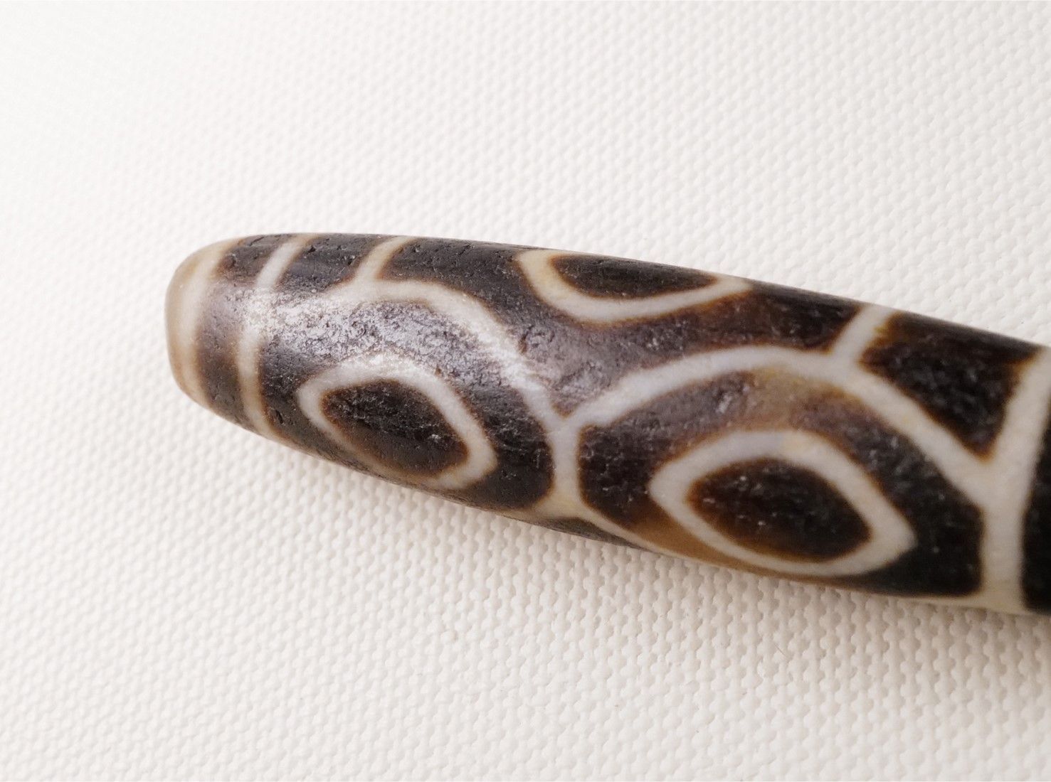 御幸天珠 G04564 良質 鳳凰眼天珠 34x14mm 鳳眼天珠 鳳凰(天珠 御幸天珠 G04564 良質 鳳凰眼天珠 34x14mm 鳳眼天珠 鳳凰(天珠
