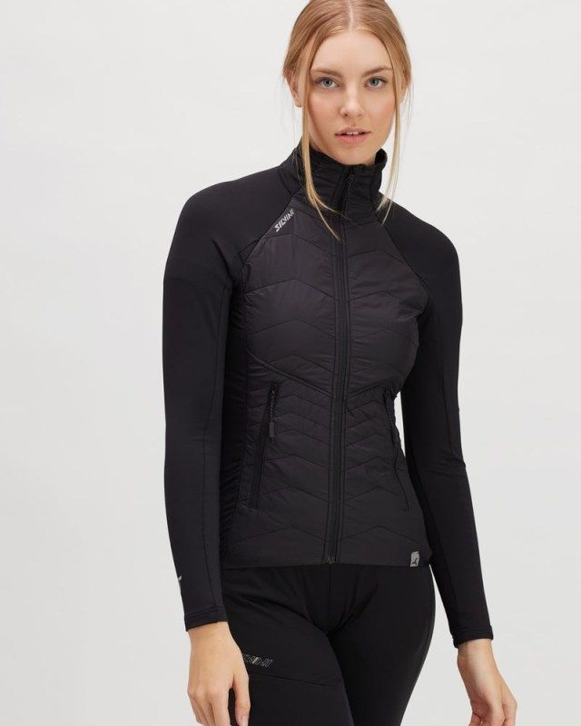 Bluza sportowa damska z golfem na narty biegowe