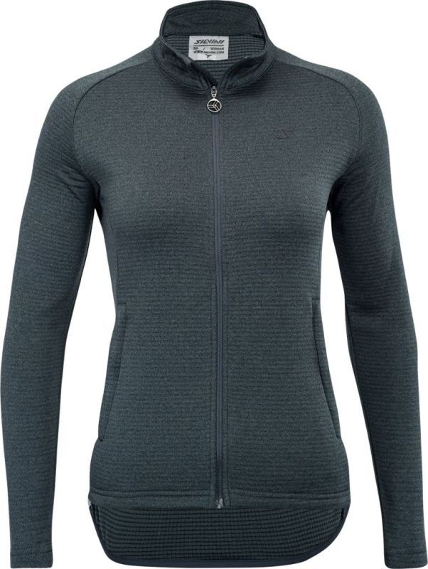 Bluza polarowa damska z golfem Silvini Cerrete Pro czarna WJ1724-0808