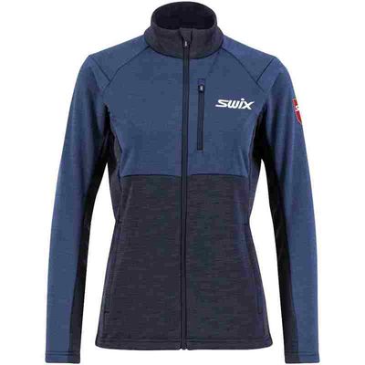 Bluza damska na narty biegowe Swix Infinity midlayer M, 16096-75400 kolor lake- blue