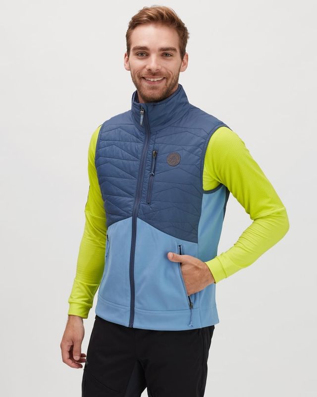 Kamizelka męska sportowa ocieplana Promaloft i Powertherm Silvini Grotte kolor morski