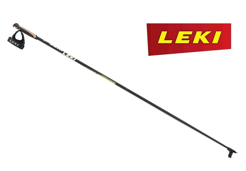 Kije do nart biegowych Leki XTA 5.5 z najwyższej klasy stopu aluminium, sytem wypinana Shark
