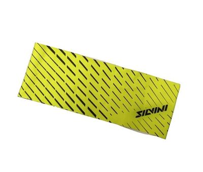 Opaska sportowa cienka dwuwarstwowa Silvini Piave UA1522-7108, żółto-zielona 
