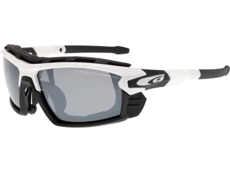 Okulary sportowe, polaryzacja Goggle Glaze T557-2P, soczewka lustrzana srebrna kat. 3, 