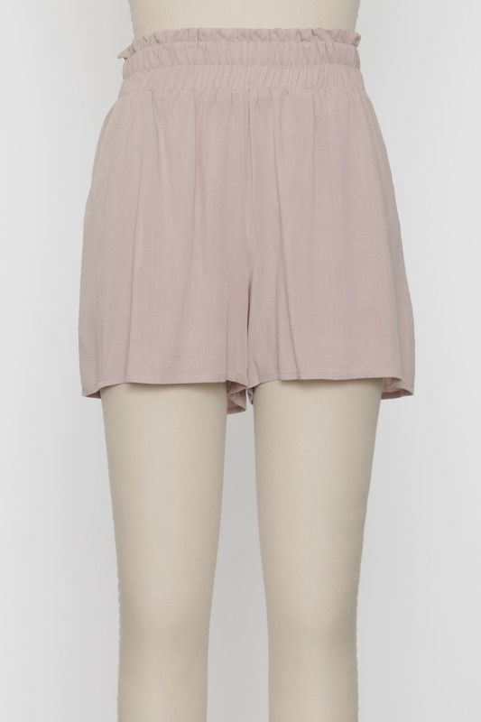 Ruffled Waist Shorts