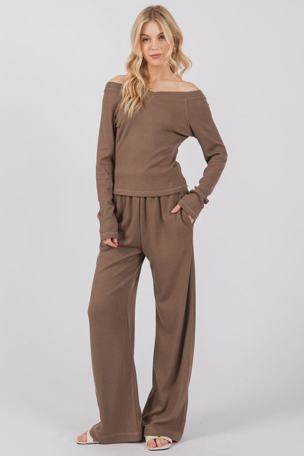 Wide Leg Knit Pants