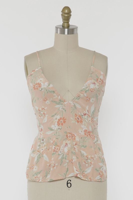Floral Halter Tank