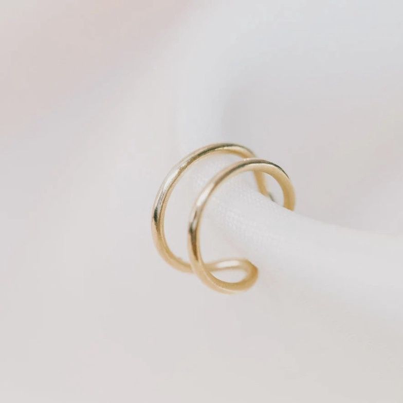 Double Silver Ear Cuff