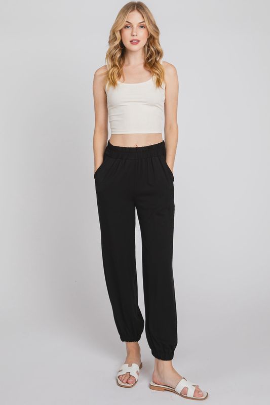 Elastic Waist Aladdin Jogger Pants