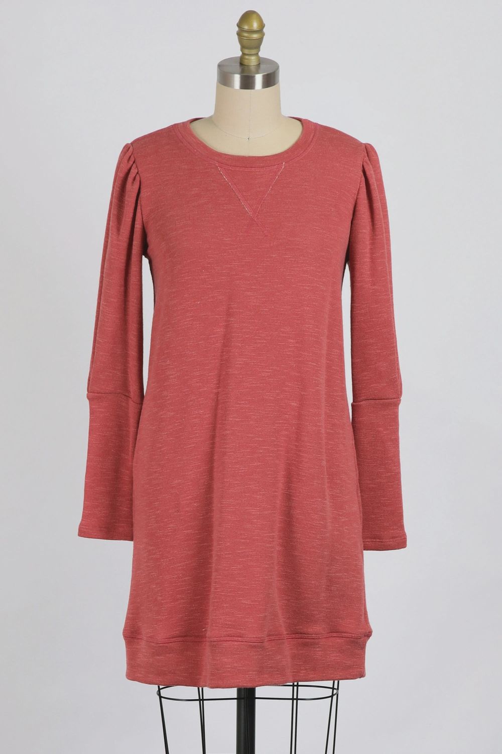 Brushed Terry Knit Dress, Size: Small
