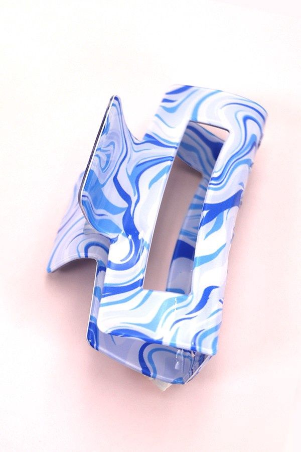 Swirl Hair Claw Clips, Colour: Blue