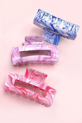 Swirl Hair Claw Clips