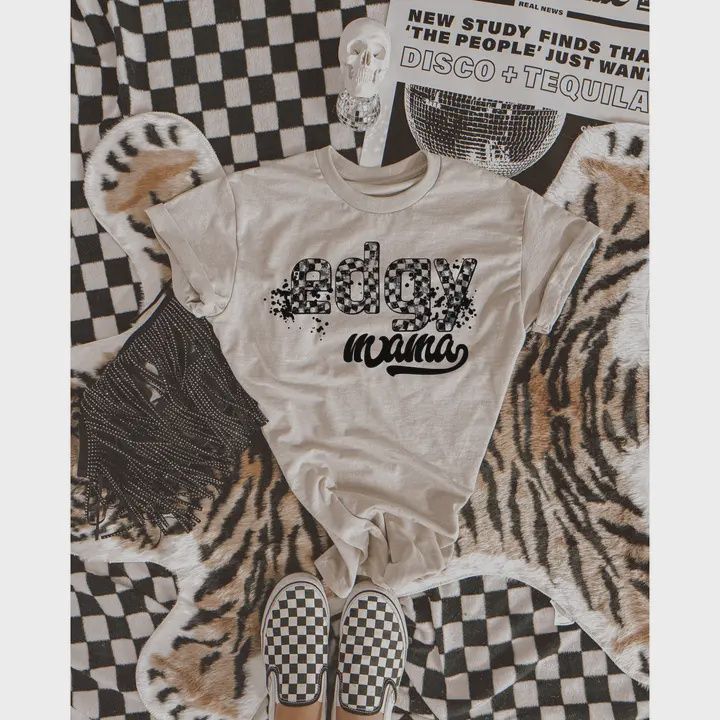 Edgy Mama Tee, Size: Small