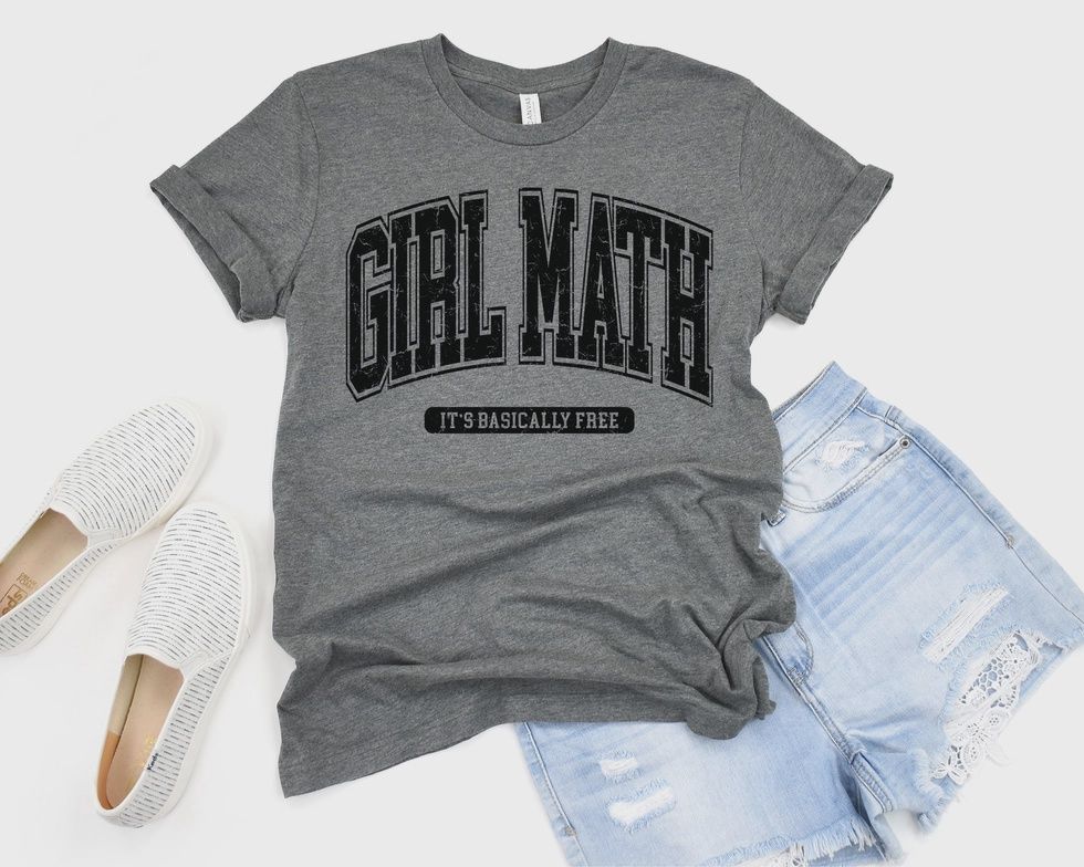 Girl Math Tee, Size: Small