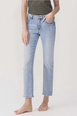 Loverlet Mid Rise Slim Straight Leg