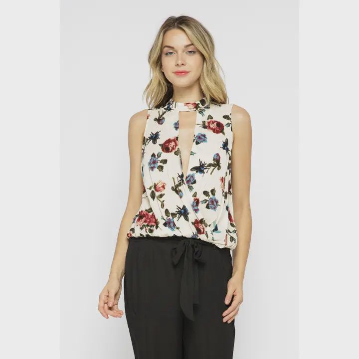 Floral Print Halter Top