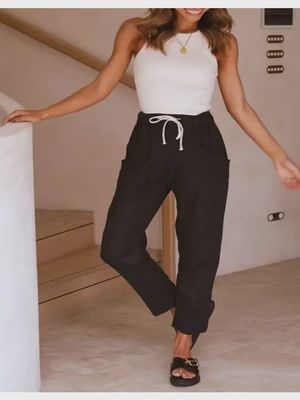 Linen Casual Fit Pants