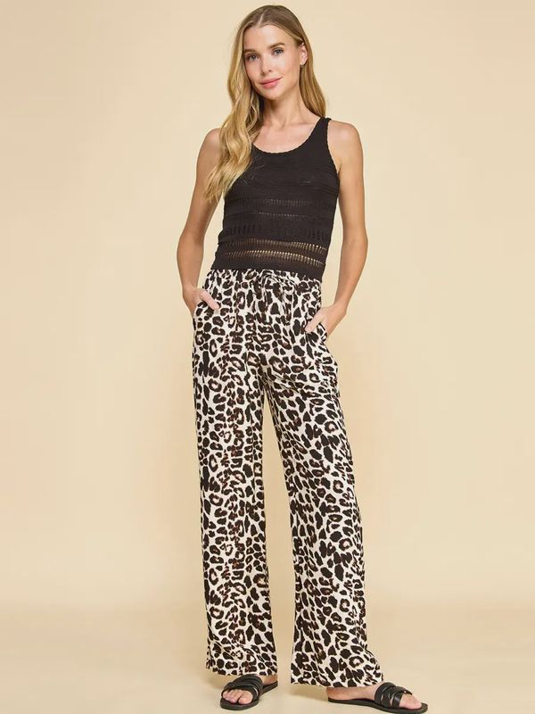 Fierce &amp; Flawless Leopard Print Pocket Pants